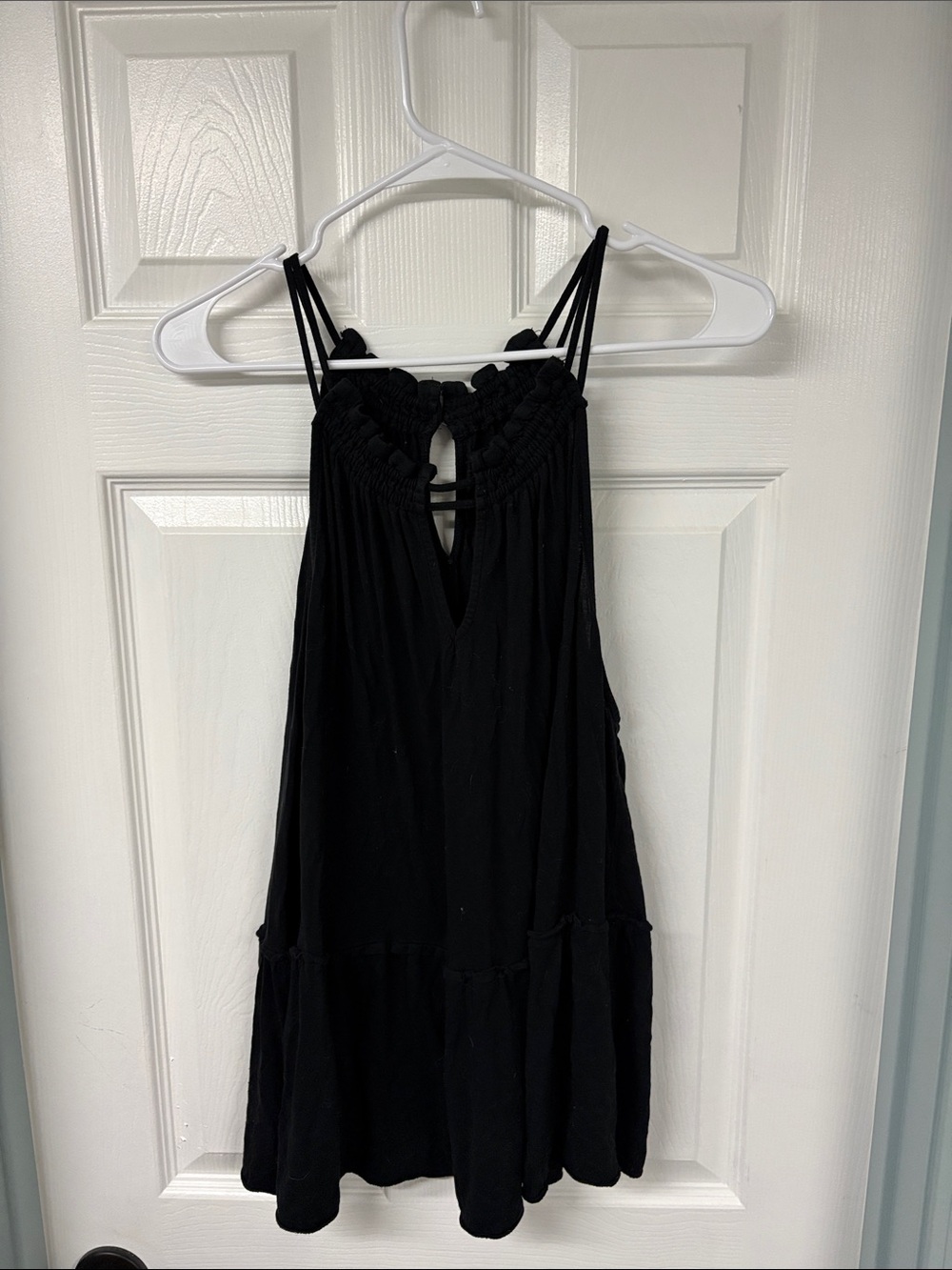 LOFT Black Strappy Mini Tank Top